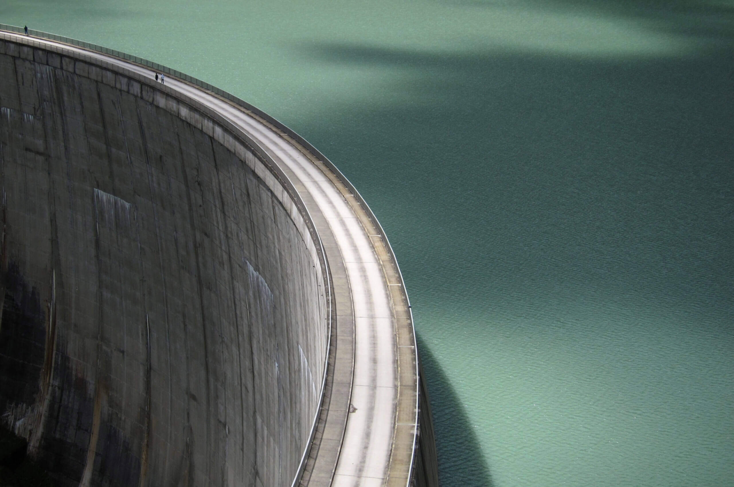 Hydropower - Dam with turquoise water
