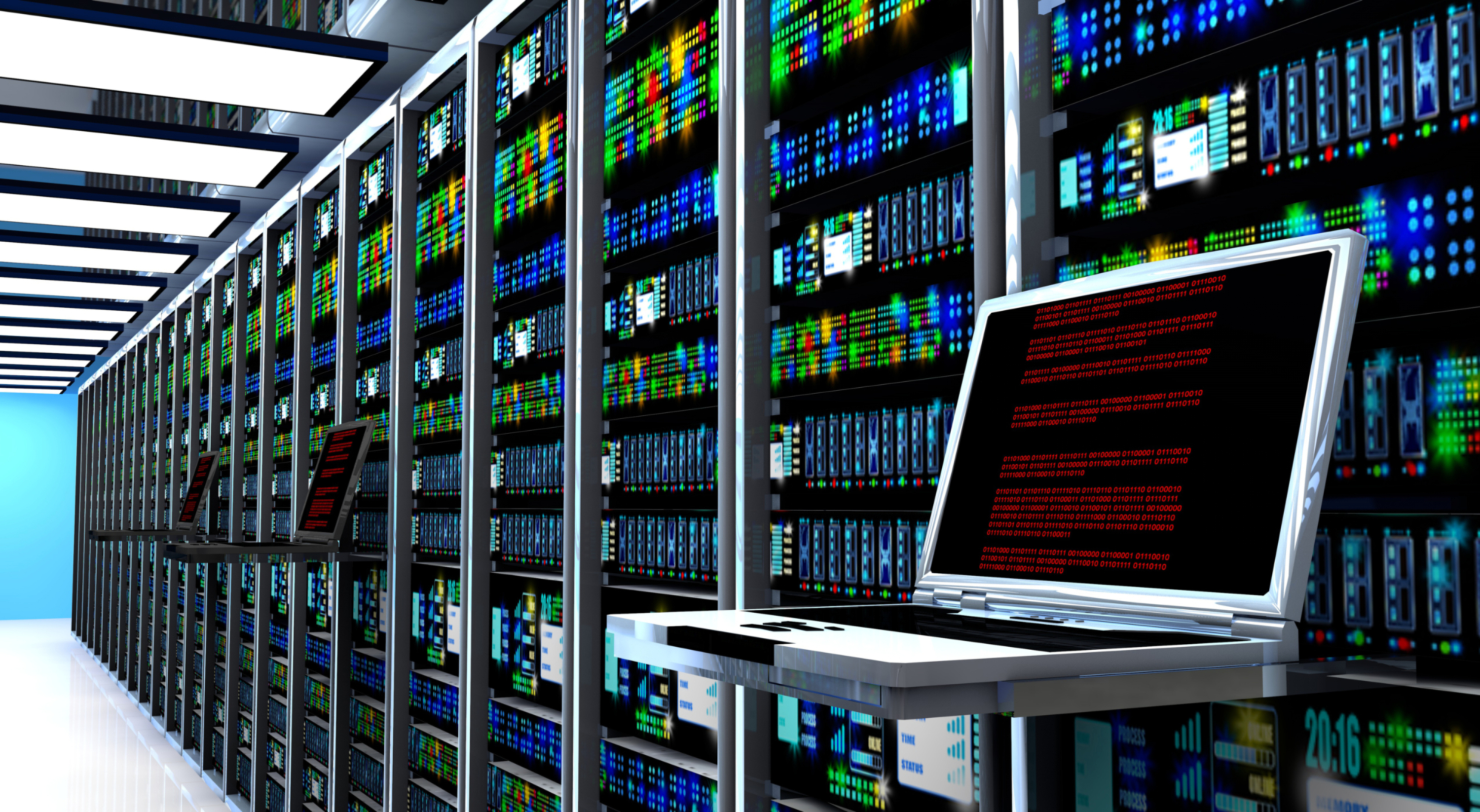 Data Center server room interior