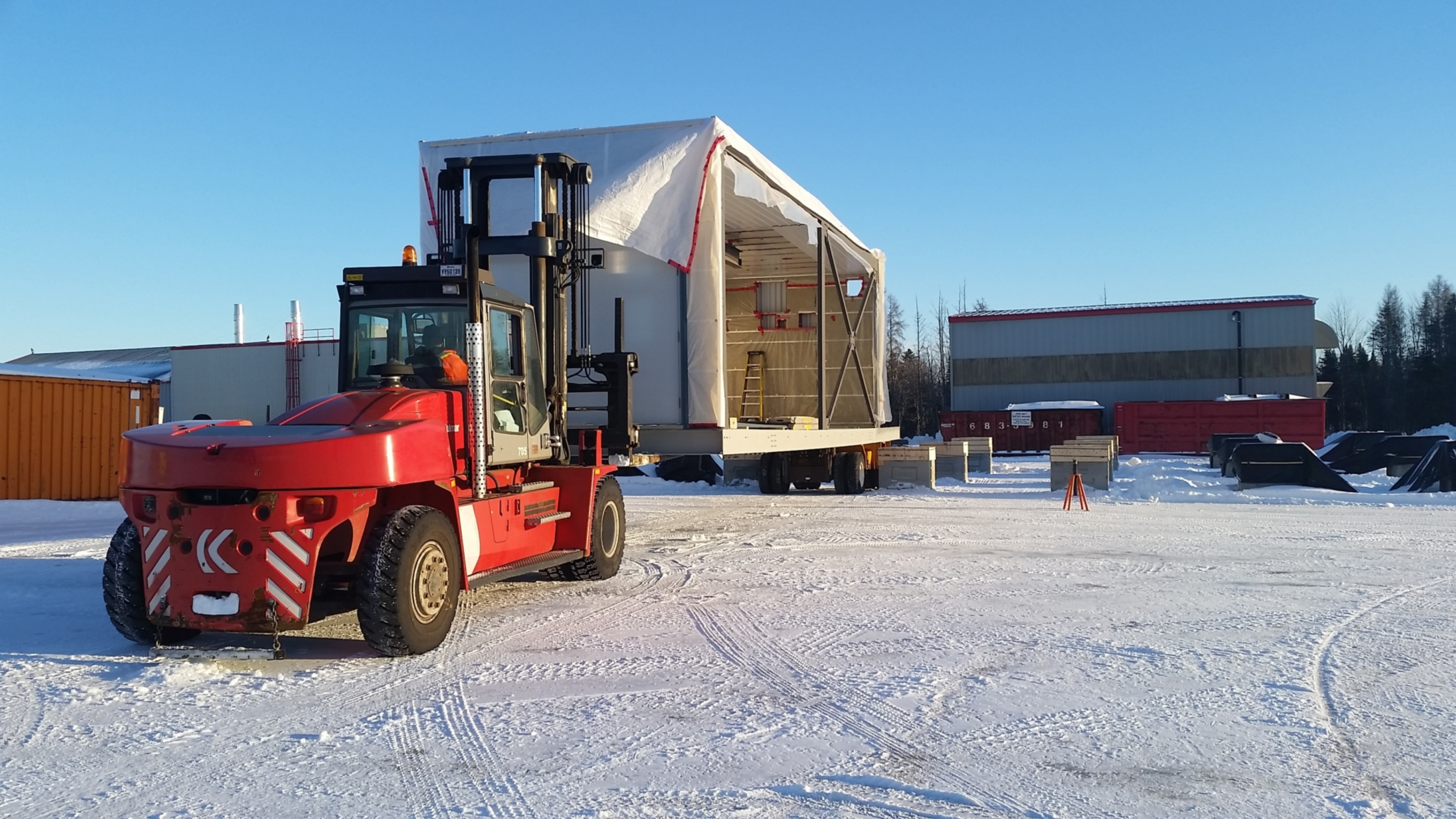 Equipment transport - Northern remote location snow