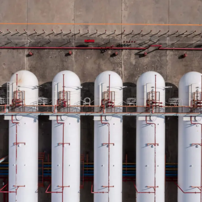 Oil tanks - Sky view