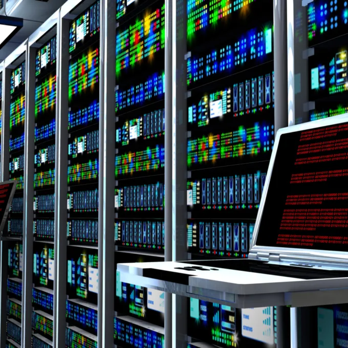 Data Center server room interior