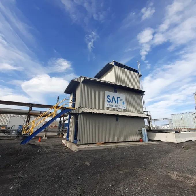Pilot plant for sustainable aviation fuel